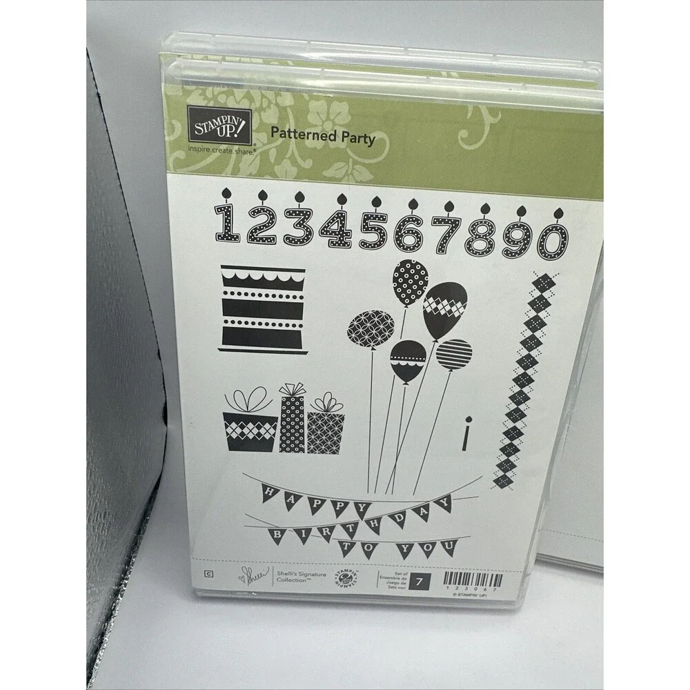 Lot of Stampin' Up Stamp Sets Stamps Cling Party Valentine Panda Kindness words